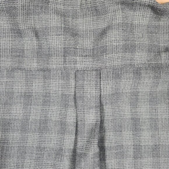 Versace Shirts Couture Mens Gray Plaid Short Sleeve Shirt Size Large Cotton - Picture 8 of 12